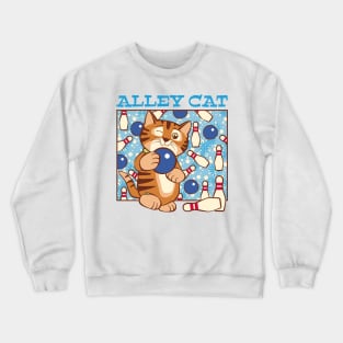 Bowling Alley Cat Crewneck Sweatshirt